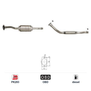 Катализатор за Peugeot 306/PARTNER дизел ЕВРО 3 — AS15728d
