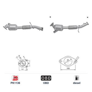 Катализатор за Ford TOURNEO CONNECT/TRANSIT CONNECT дизел ЕВРО 5 — AS20464d Катализатор за Ford TOURNEO CONNECT/TRANSIT CONNECT дизел ЕВРО 5 — AS20464d