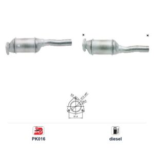 Катализатор за Volkswagen PASSAT III/SHARAN/CADDY дизел ЕВРО 1 — AS33712d