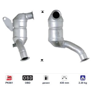 Катализатор преден AS71195D за Mercedes-Benz A160/A170/VANEO дизел ЕВРО 3