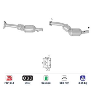 Катализатор за Renault FLUENCE/MEGANE/SCENIC бензин ЕВРО 4 — AS30219