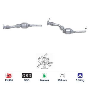 Катализатор за Renault LAGUNA/ESPACE бензин ЕВРО 3 — AS30977