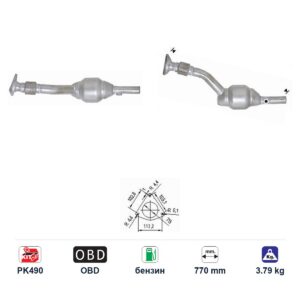 Катализатор за Renault MODUS бензин ЕВРО 3 — AS30994
