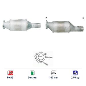Катализатор за Volkswagen GOLF III/PASSAT III/VENTO бензин ЕВРО 1, дължина 380 мм — AS33728 Катализатор за Volkswagen GOLF III/PASSAT III/VENTO бензин ЕВРО 1, дължина 380 мм — AS33728