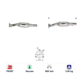 Катализатор за Volkswagen GOLF III/PASSAT III/VENTO бензин ЕВРО 1, дължина 660 мм — AS37158 Катализатор за Volkswagen GOLF III/PASSAT III/VENTO бензин ЕВРО 1, дължина 660 мм — AS37158