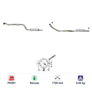 Катализатор за Mercedes-Benz E240/E280 бензин ЕВРО 1, дължина 1720 мм — AS71192 Катализатор за Mercedes-Benz E240/E280 бензин ЕВРО 1, дължина 1720 мм — AS71192