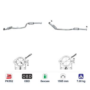 Катализатор за Mercedes-Benz E240/E280/E320 бензин ЕВРО 3 — AS71221 Катализатор за Mercedes-Benz E240/E280/E320 бензин ЕВРО 3 — AS71221