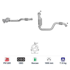 Катализатор за Mercedes-Benz A160/A180/A250 бензин ЕВРО 6 — AS71281 Катализатор за Mercedes-Benz A160/A180/A250 бензин ЕВРО 6 — AS71281