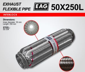 Мека връзка за ауспух Ф50x250, интерлок — 50X250L