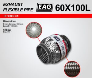 Мека връзка за ауспух Ф60x100, интерлок — 60X100L
