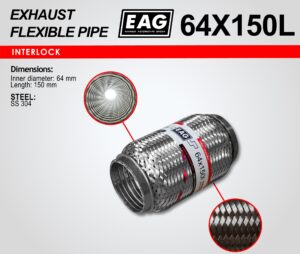 Мека връзка за ауспух Ф64x150, интерлок — 64X150L