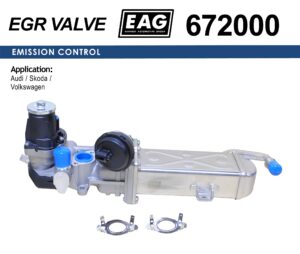 EGR модул за Audi A3/Q3, Seat Alhambra/Altea, Skoda, VW Golf/Passat/Touran/Caddy/Tiguan 1.6/2.0 TDI — EAG 672000 EGR модул за Audi A3/Q3, Seat Alhambra/Altea, Skoda, VW Golf/Passat/Touran/Caddy/Tiguan 1.6/2.0 TDI — EAG 672000
