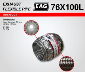 Мека връзка за ауспух Ф76x100, интерлок — 76X100L
