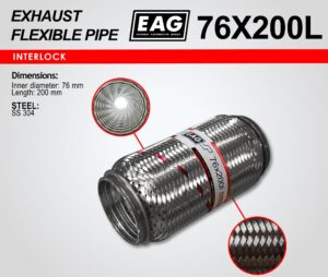 Мека връзка за ауспух Ф76x200, интерлок — 76X200L